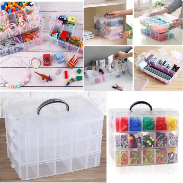 30 Grid Removable Adjustable Jewelry  Cosmetics - Image 3