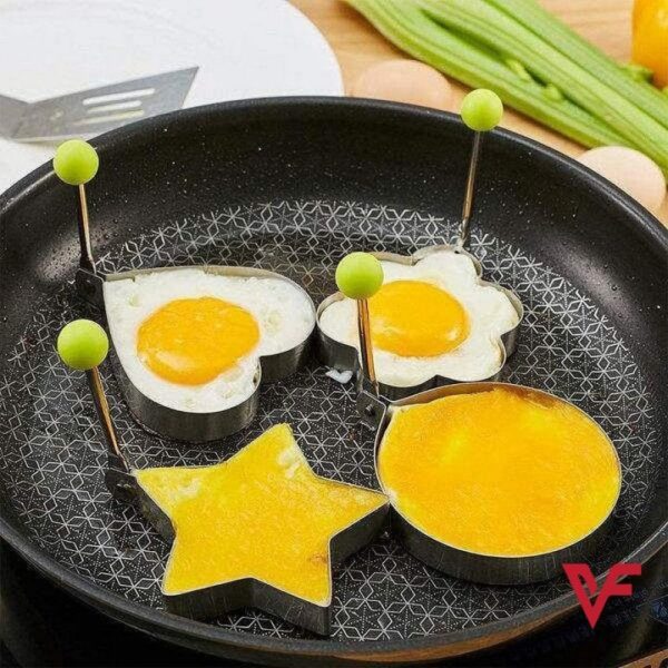 Stainless Steel Frying Egg Mold Pack Of 4 - Image 2