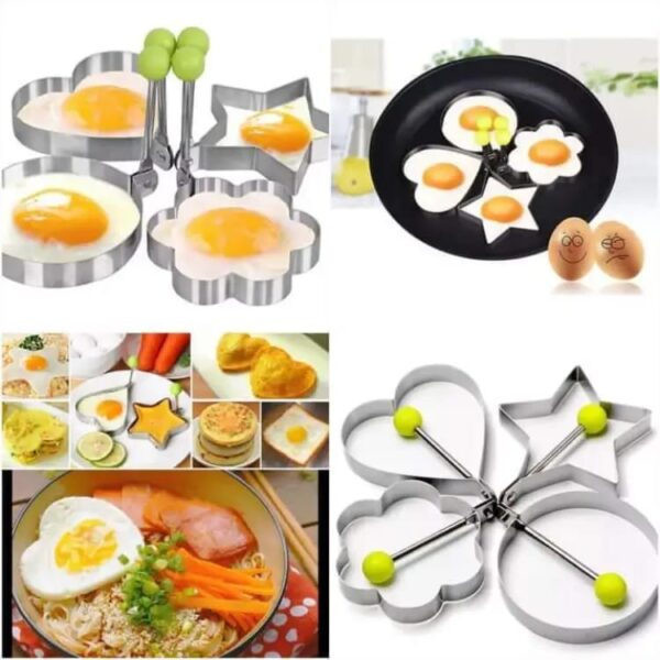 Stainless Steel Frying Egg Mold Pack Of 4