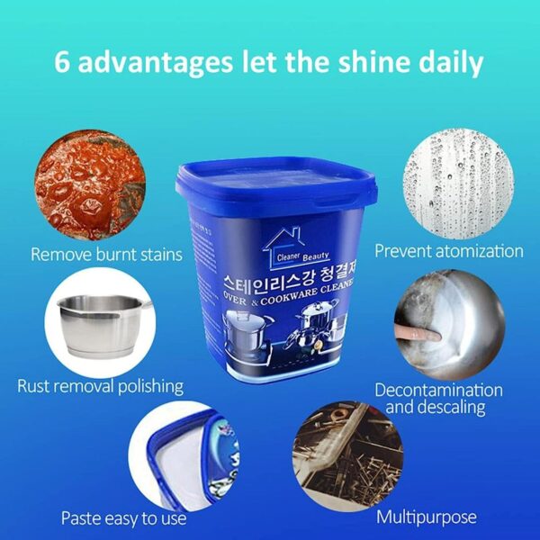 Oven & Cookware Korean Cleaner Stainless Steel Cleaning Paste
