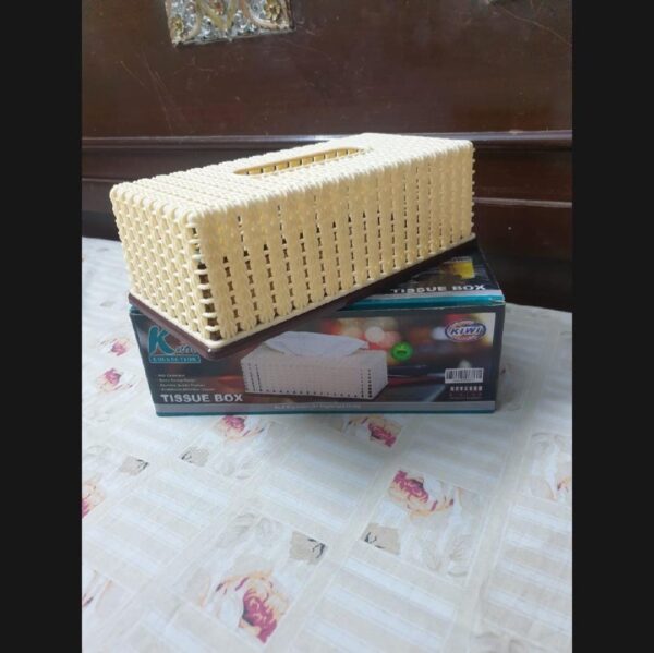 Office table wooden tissue paper box