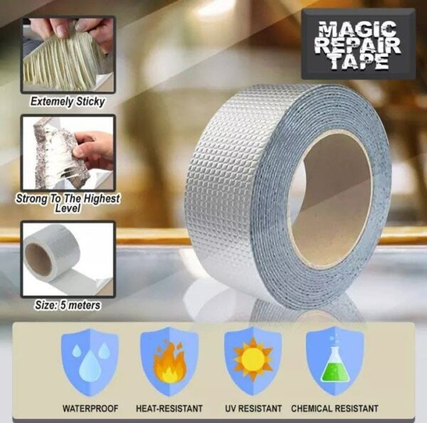 Super Strong Waterproof Butyl Tape Super Sticky Aluminum Foil Butyl