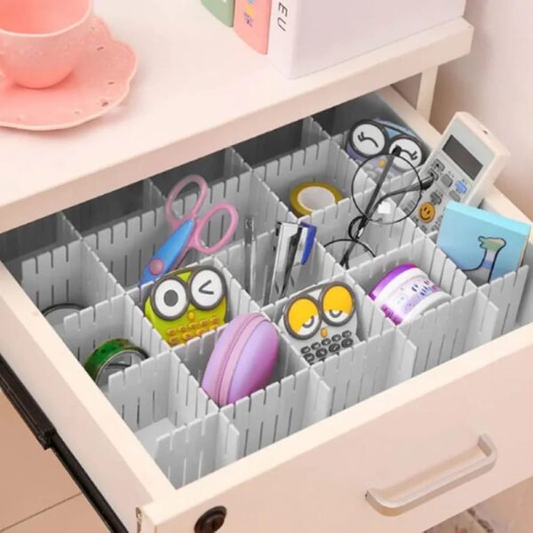 Adjustable Interlocking Drawer Clapboard Divider/Grid Closet Sorting - Image 2