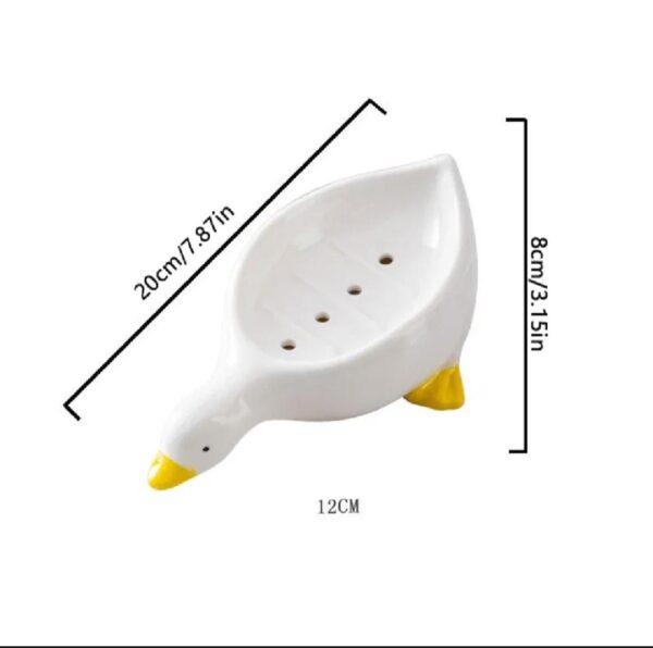 New Duck Shape Soap Box Cartoon Soap Dish Drainable Storage - Image 2